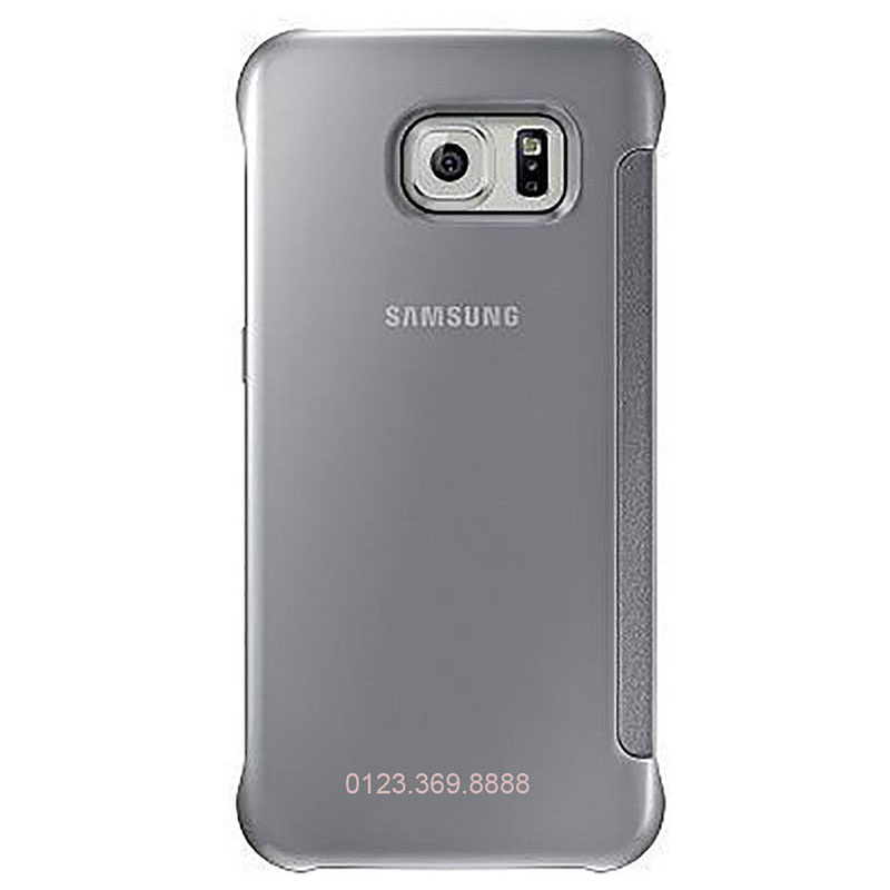 Bao da Clear view cover Galaxy S6 trắng