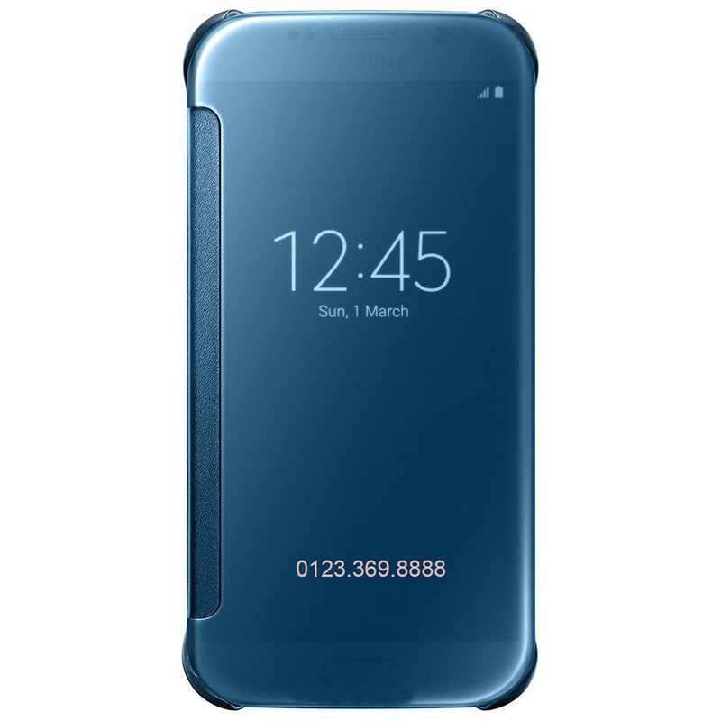 Clear view Galaxy S6 màu xanh da trời