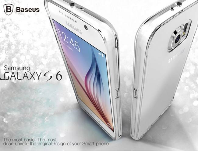 Ốp lưng trong suốt cho Galaxy S6 hiệu Baseus bảo vệ điện thoại rất tốt