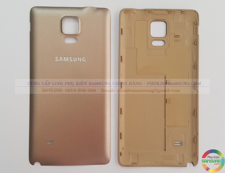 Nắp lưng Galaxy Note 4 chính hãng- màu vàng Gold