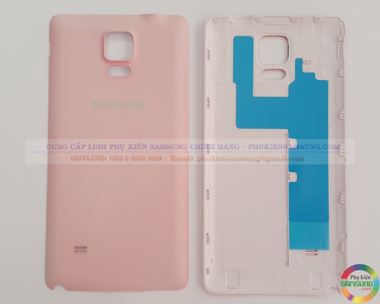 Nắp lưng Samsung Note 4 chính hãng - màu hồng