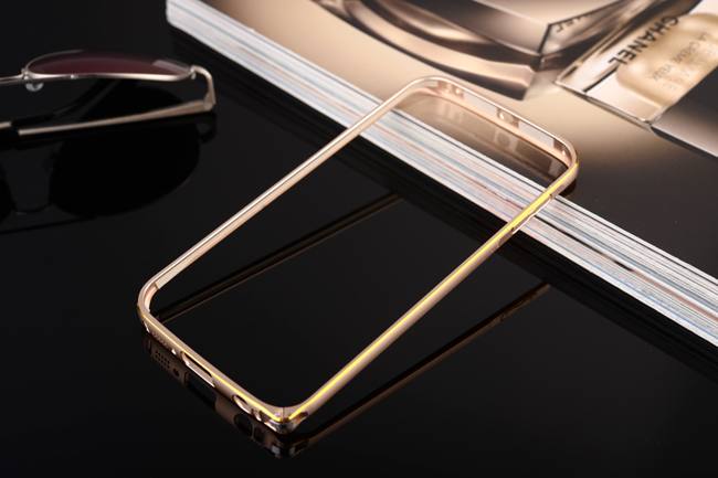 Ốp viền nhôm chỉ vàng Galaxy S6 Edge chính hãng