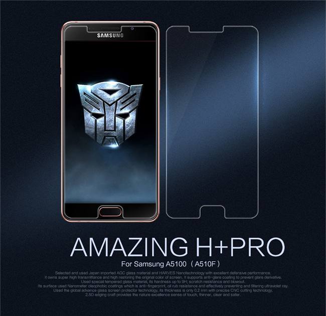 Kính cường lực Samsung Galaxy A5 2016 hiệu Nillkin 9H+ Pro