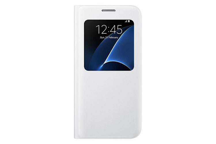 Bao da Sview Galaxy S7 chính hãng màu trắng nói lên sự tinh tế