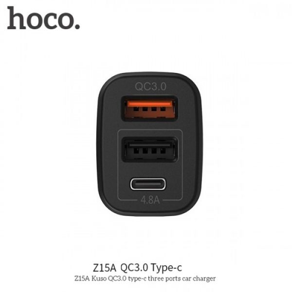 Bộ sạc nhanh trên oto Hoco Z15A đa năng
